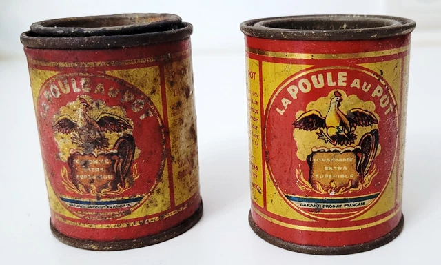 Ancienne Boîte En Tôle Poule Au Pot, Membre Du Jury Concours 1921 Strasbourg