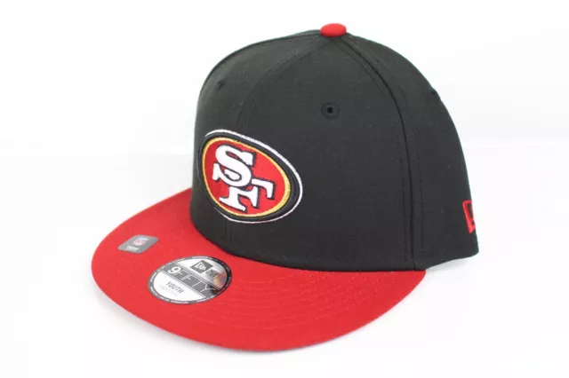 San Francisco 49ers Kids Youth Hat 9Fifty Snapback Black Red