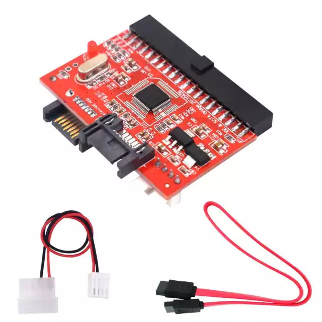 Adaptador Convertidor IDE A SATA Y SATA A IDE Bidireccional 2 En 1 Serial Ata