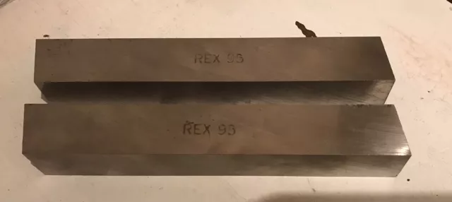 2 REX 95  7/8” X 7/8” sq  X. 6” Long  Crucible Steel Co. HSS lathe tool bits