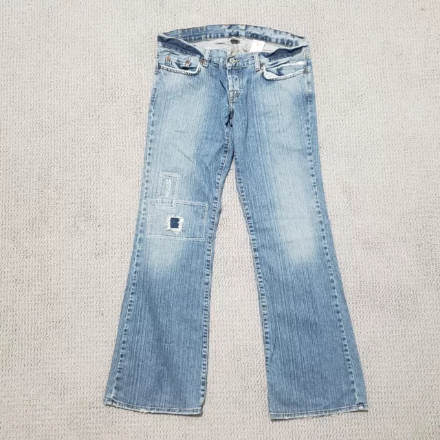 Lucky Brand Womens 8/29 Denim Blue Jeans Lil Maggie Button Fly MP11