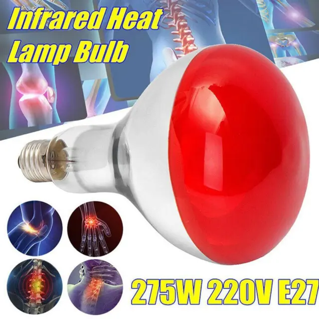 Lámpara de alivio del dolor de terapia terapéutica con luz roja infrarroja E27 275W U2B8