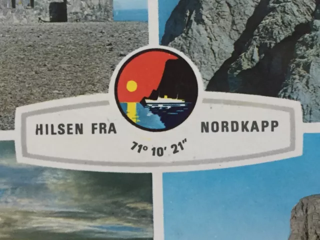 AK PPC Norwegen 🇳🇴 Nordkapp Hilsen Fra nach Verey Schweiz  29.07.1966 Top