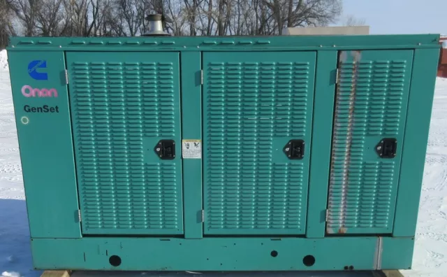 80 kw Cummins / Onan Diesel Generator / Genset - 5.9L Engine - 341 Total Hours
