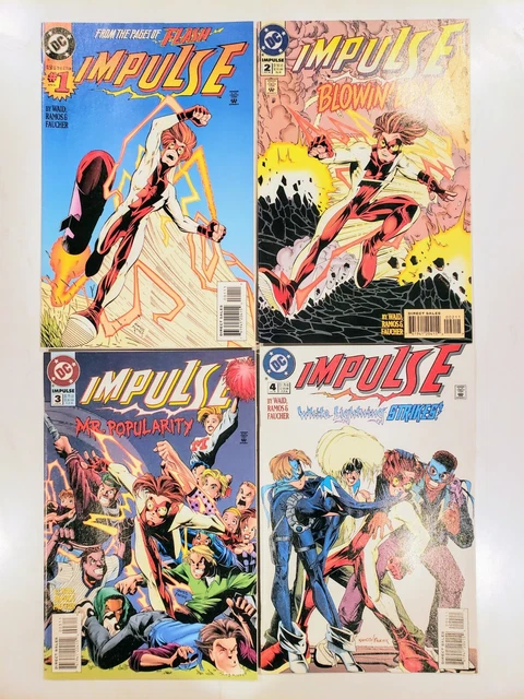 Impulse Comics (DC 1995) #1-4, Mark Waid, Humberto Ramos, Excellent Condition!!!