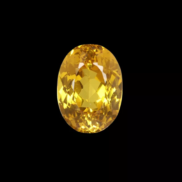 30. Carat Yellow Citrine Oval Cut Loose Gemstone for Birthday Gift