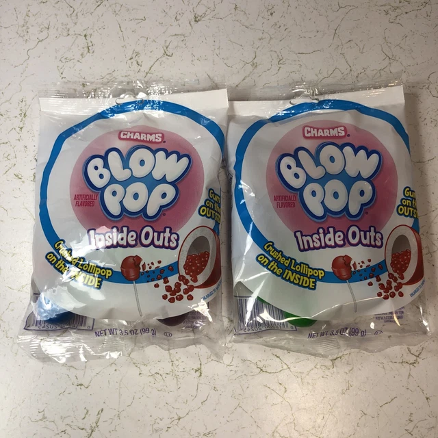 CHARMS BLOW POP "INSIDE OUTS"Crushed Lollipops on the Inside/Gum on