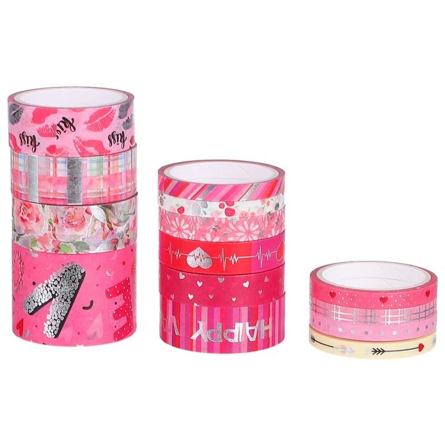 14 Rolls Cadeaux De Voiture Ruban Décoratif Rose Outils Automobiles Autocollant