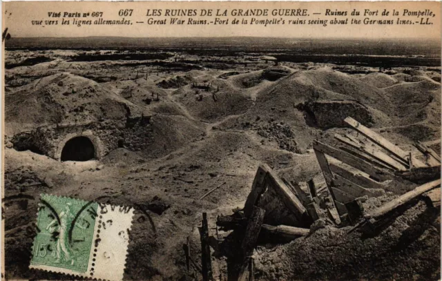 CPA AK Militaire - Ruines du Fort de la Pompelle (698066)