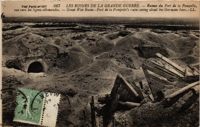 CPA AK Military - Ruins of the Fort of the Pompelle (698066)