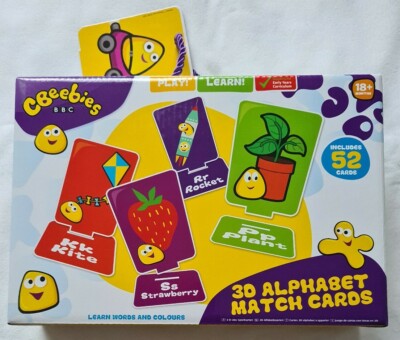 Cbeebies 3D Alphabet Match Cards FOR SALE! - PicClick UK
