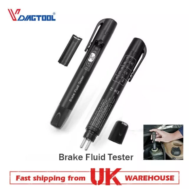 Auto Digital Brake Fluid Liquid Oil Moisture Tester Pen Car Testing Tool DOT3-4