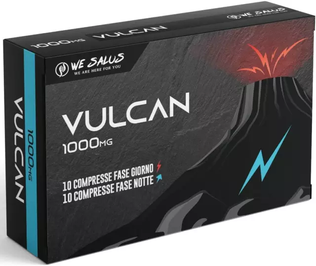 VULCAN | COMPRESSE GIORNO E NOTTE 1000 Mg | AZIONE RAPIDA E POTENTE | MADE in IT