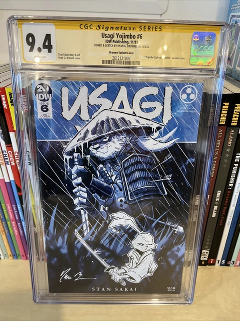 Usagi Yojimbo 6 CGC SS 9.4 1st Print - 35th Anniv. Signed Remark Browne - IDW