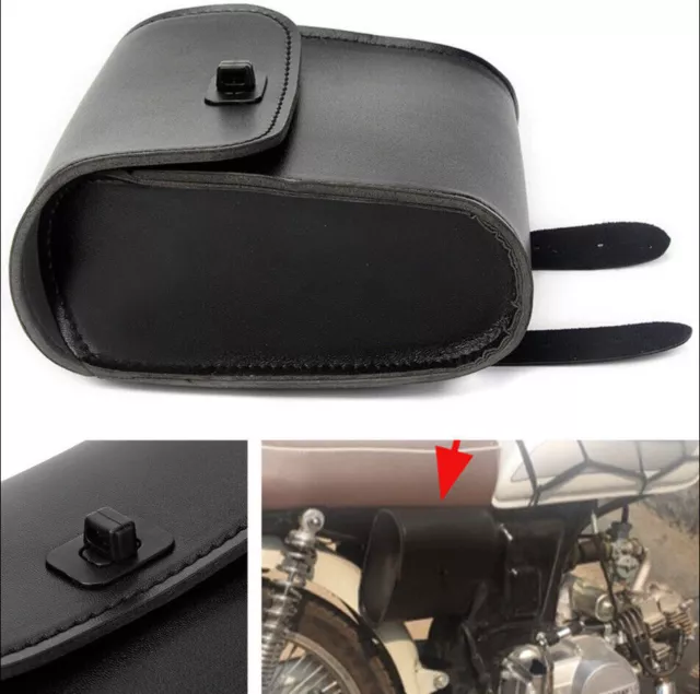 Motorrad Bike Side Werkzeugtasche Schwarz Gepäcksatteltaschen Schnellverschluss