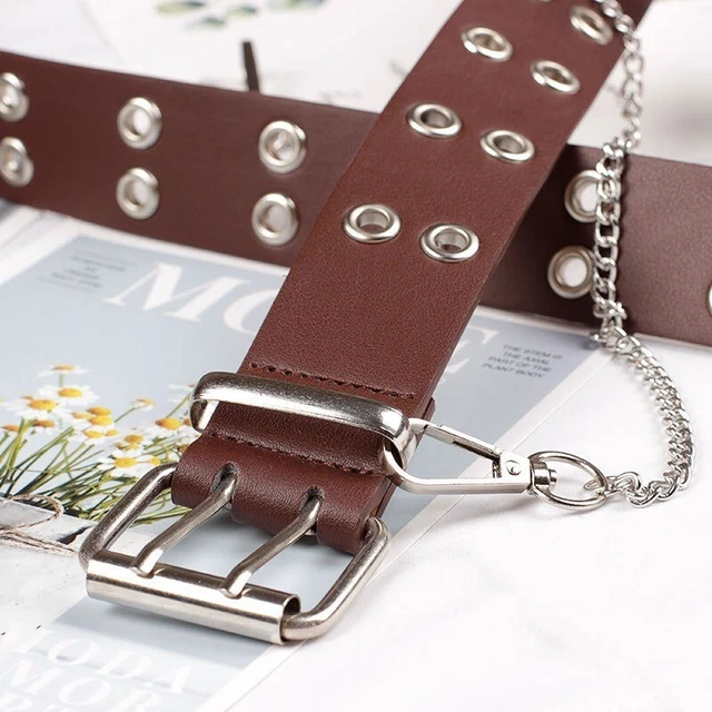 FEMME CEINTURE PUNK Cha ne Simili Cuir Gothique Jean Accessoire