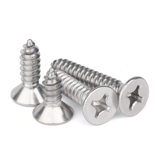 M4 M5 M6 M8 Countersunk Self Tapping Screws Tappers A2 304 Stainless