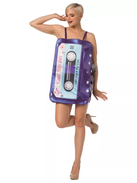 Mix Tape Mixtape Cassette 80s Device Funny Womens Costume Dress 4-10