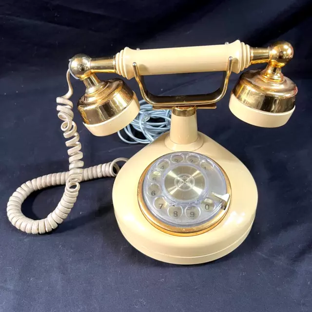 Vintage Telephone Western Electric Rotary Victorian French Style Desk Dial Phone