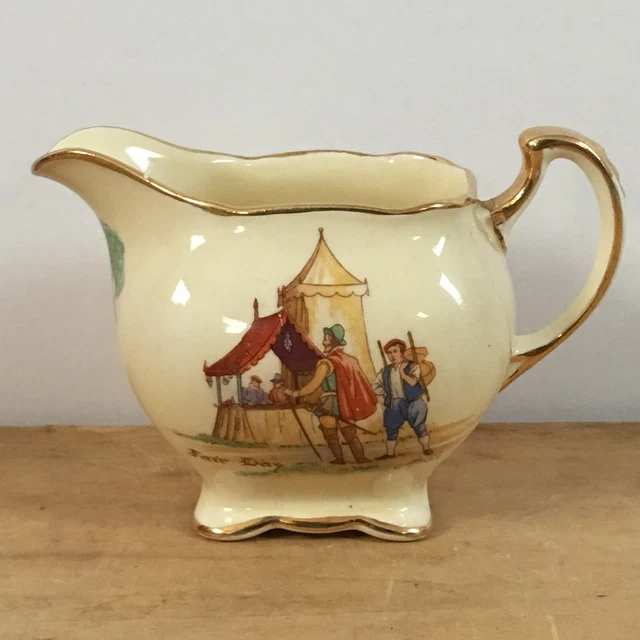 Royal Winton Grimwades 1952 Old English Markets Creamer Small Cottagecore READ