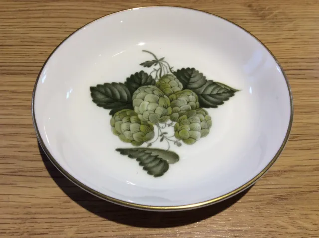 Royal Worcester Green Hop Matthon Design Trinket Dish
