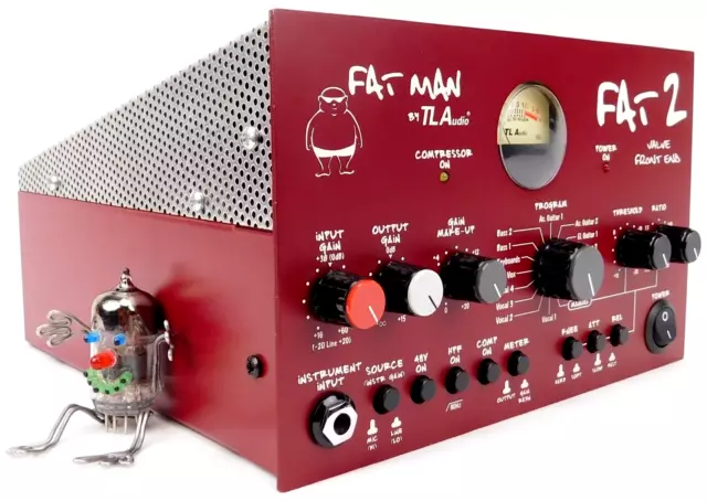 TL Audio Fat Man FAT2 Tube Compressor Mic Preamp + come nuovo + 1,5 anni di garanzia