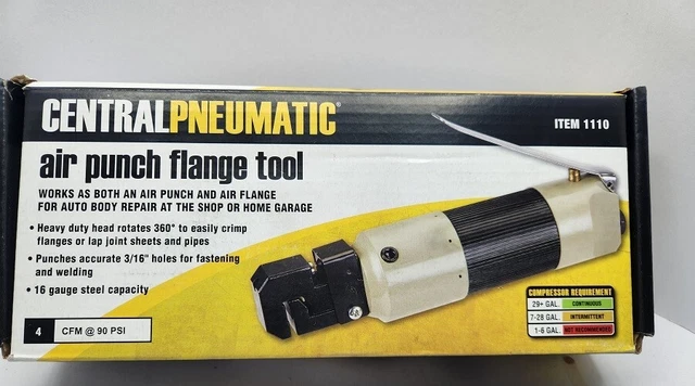 Pneumatic Air Powered Punch Flange Auto Body Welding Sheet Metal Tool 3/16" Hole
