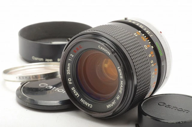 Canon FD 35mm F/2 S.S.C. Lens Concave "O" Front Element Thorium Japan