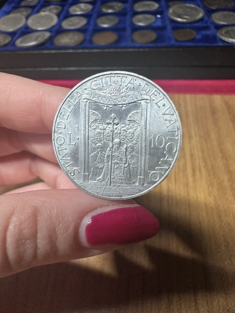 Moneta Città Del Vaticano Pio Xii 10 Lire 1950 Anno Santo Ab