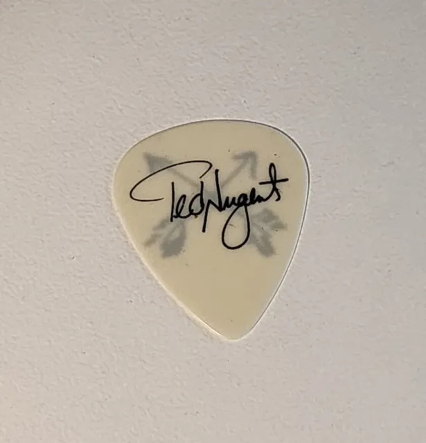Ted Nugent Signature Guitar Pick Rare Tour Stage Plectrum Motor City Madman