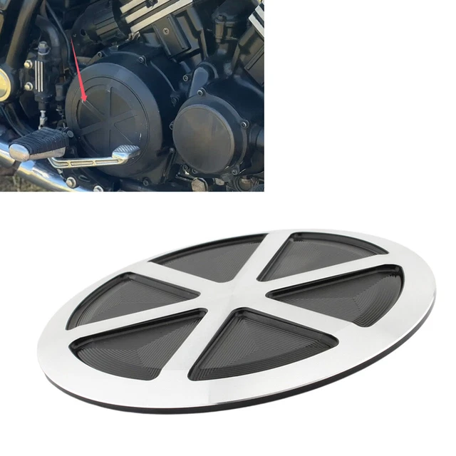 Motorcycle Engine Cover Chrome & Black Engine Cover For Yamaha Vmax ...