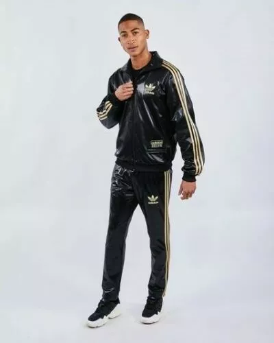 Adidas Firebird Chile 62 Anzug Gold Jacke Hose Tracksuit Suit shiny Glanz L