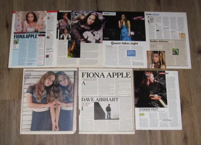 Fiona Apple original FULL PAGED magazine clippings pages PHOTO article