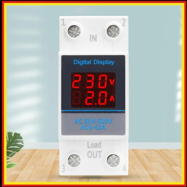 1 Pz Fai Da Te Voltmetro Digitale 22mm Rotondo AC 60-500 V Volt - Foto 3