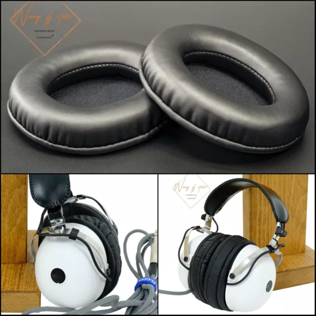 Oval Ellipse Leather Ear Pads Foam Cushion For Pioneer SE-20A SE 30A Headset