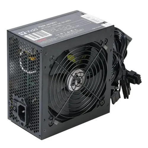 Vida 750W PSU ATX PC Power Supply Unit Quiet 120mm Fan PCI-E SATA Black