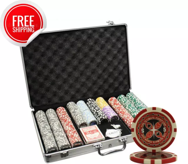 Mrc Poker 650Pcs 14G Ultimate Poker Chips Set With Alum Case