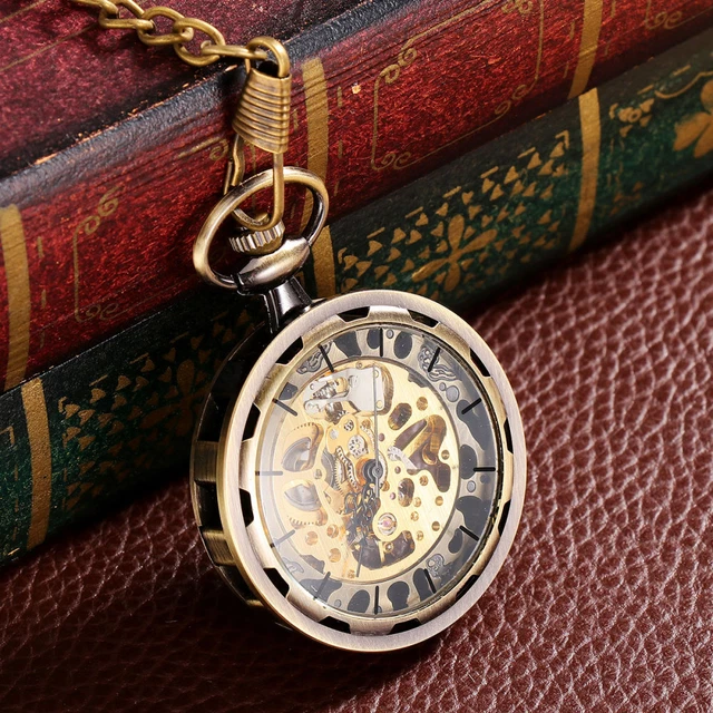 2 Orologi Da Tasca Gufo Vintage Con Catena - Ciondolo Portachiavi In Bronzo - Regalo Originale Per Donne E Uomini