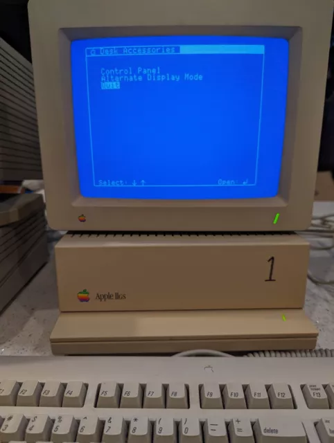 Vintage Apple IIGS Computer A2S6000 w/670-0025-A Memory Expansion Card - Boots