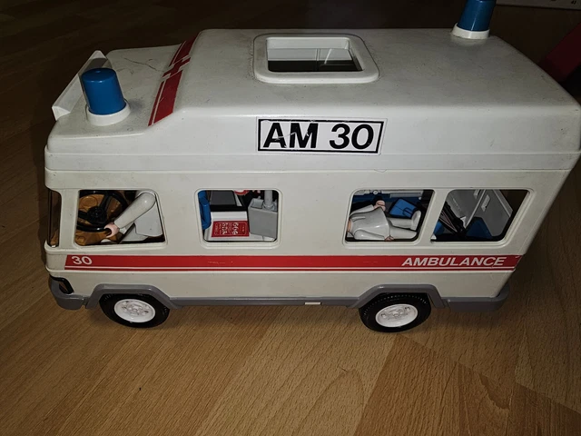 PLAYMOBIL GEOBRA 3456 Ambulancia Rescate Juego De Colección 1985 con