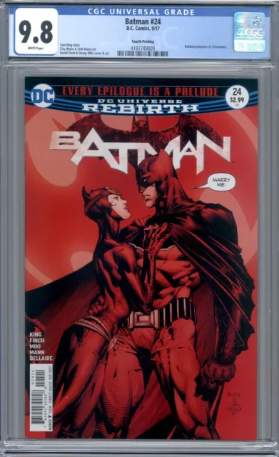 Batman #24  Proposal Issue  Catwoman David Finch Cover    4th Print  CGC 9.8