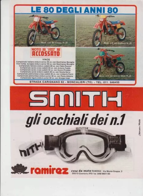 advertising Pubblicità-MOTO ACCOSSATO  CR CE 80cc. 1983-MOTOITALIANE MOTOSPORT