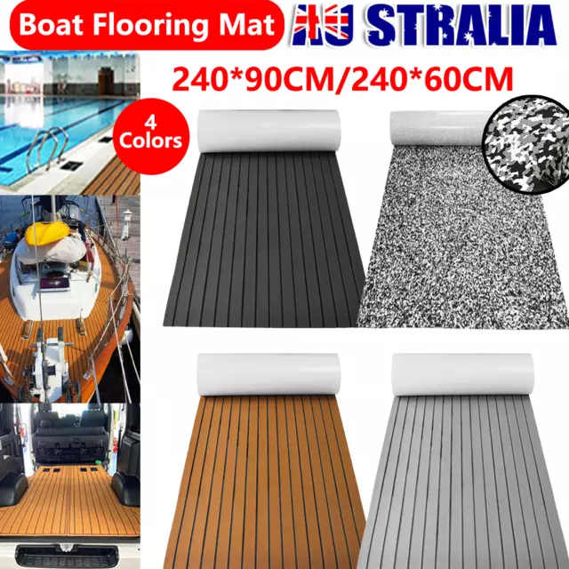 Boat Decking EVA Foam Faux Teak Sheet Sea Nonslip Deck Marine Flooring Mat🚢