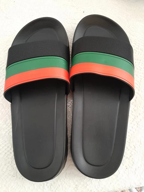Claquettes Unisexes PVC – Taille 42 – Rouge, Vert, Noir – Neuf Sans Emballage – Synthétique