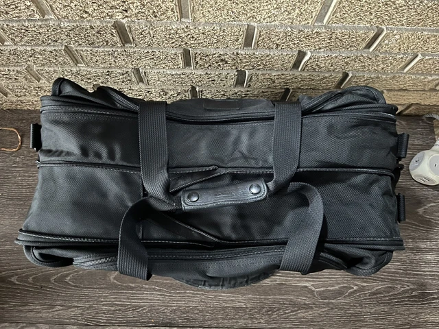 Tumi # 278D3 BLACK  Ballistic Nylon 21” Carry On Weekender Duffel bag Great! 2