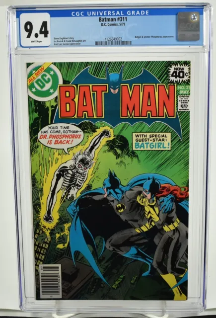 Batman #311 CGC 9.4 (1979) Batgirl & Dr. Phosphorus Appearance DC Comics