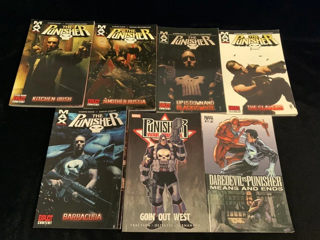 Punisher Max by Garth Ennis Omnibus Vol 2-6 + 2 Marvel TPB 2018 See Desc. VG