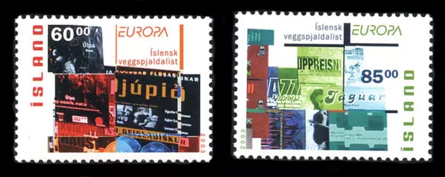 Islandia: 2003 Europa Issues (993-994) montado sin montar o nunca montado