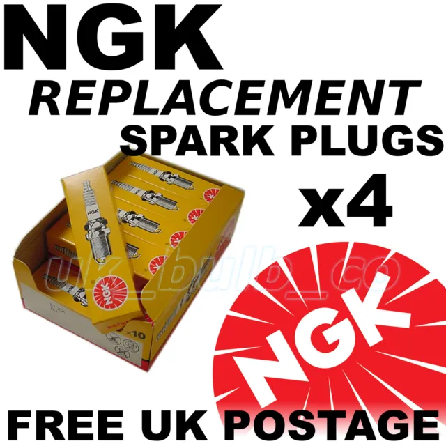 4x NGK Replacement SPARK PLUGS VAUXHALL ASTRA G 1.6 lt 8V Quad Elec 00->04 #1567