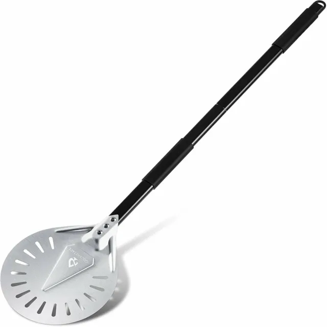 Turning Pizza Peel - Stylish 9" Perforated Pizza Turning Peel for Pizza Lovers